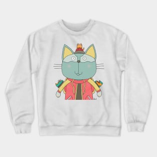 Sporty Cat Goof Crewneck Sweatshirt